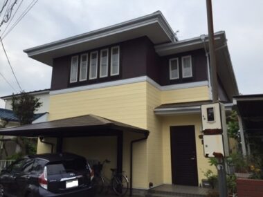 茨城県つくば市 屋根・外壁塗装｜上下色分け塗装の仕上がりに満足