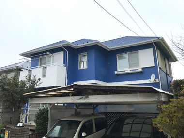 千葉県佐倉市外壁屋根塗装｜モルタルの退色や藻／経年劣化対策に