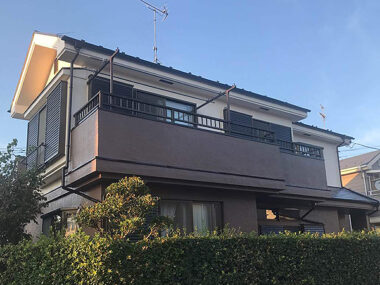 千葉県富里市外壁屋根塗装｜クラックを修繕して雨漏り解消
