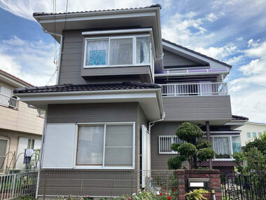 千葉県東金市外壁屋根塗装｜ベランダ防水も同時に施工
