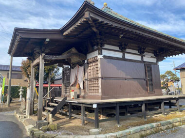千葉県香取市外壁塗装｜地蔵尊の社殿を修復塗装