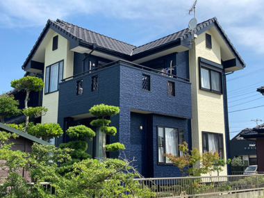 茨城県神栖市外壁塗装｜窓周りを塗分けして一新