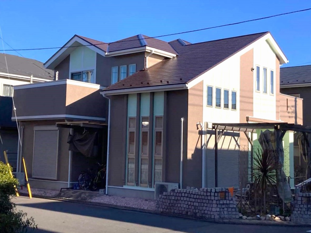 千葉県千葉市のU様邸で外壁屋根塗装の事例です「10年後も同じ職人さんにお願いしたいです！」
