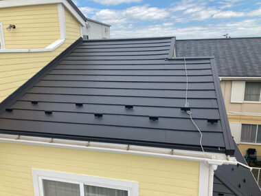 千葉県千葉市外壁屋根塗装｜塗装出来ない屋根材をカバー工法で施工