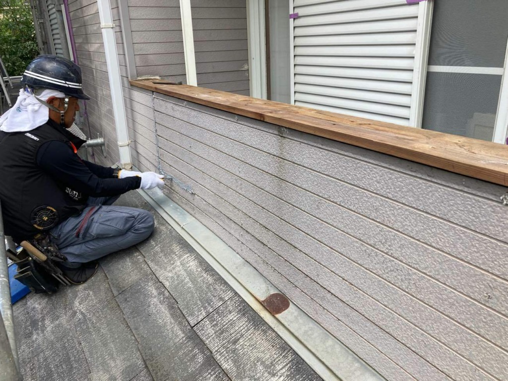 千葉県山武市のS様邸で外壁改修、塗装工事の事例です