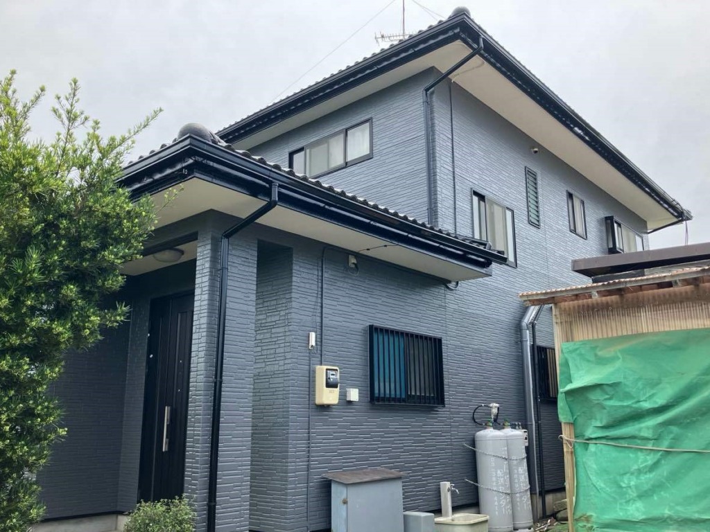 千葉県八街市のH様邸　外壁塗装の施工事例です