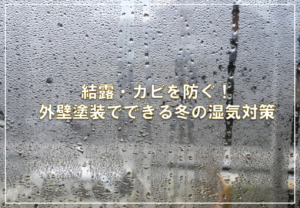 結露・カビを防ぐ！外壁塗装でできる冬の湿気対策