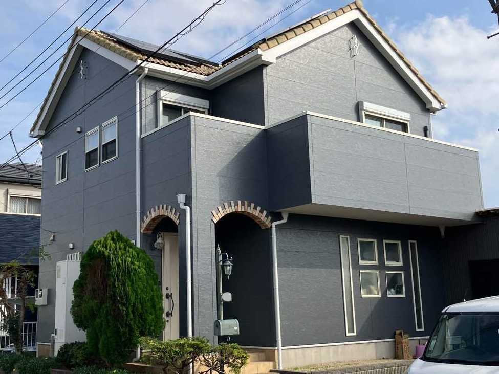 千葉県山武市のH様邸　外壁塗装の施工事例です