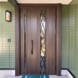 外壁塗装：無機塗料35-40D　玄関カバー工法　神栖市