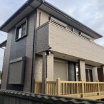 外壁塗装　無機塗料：色19-20B ND-342　神栖市にて