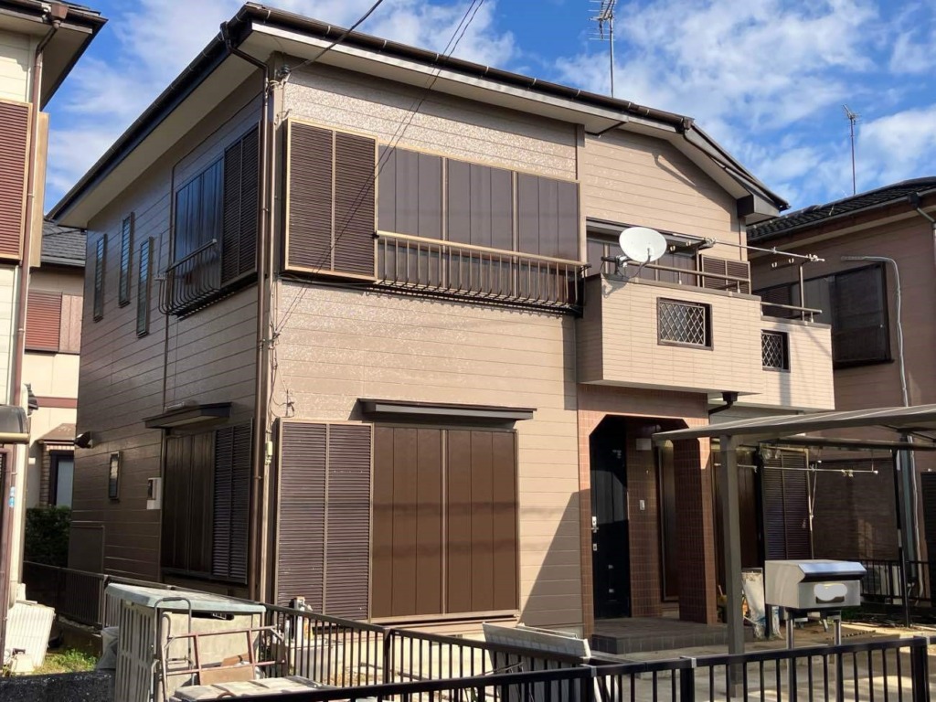 千葉県山武郡のS様邸　外壁屋根塗装の施工事例です