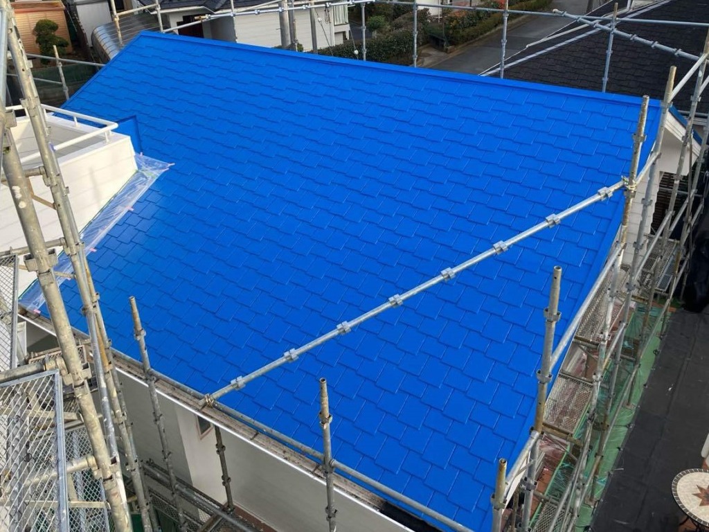 千葉県東金市のS様邸　屋根塗装ほかの施行事例です