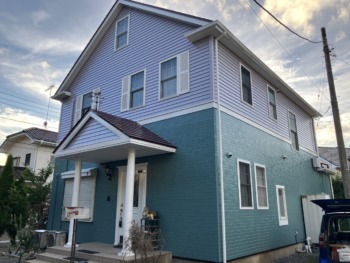 ラジカル塗料で個性的な配色が映える｜茨城県稲敷郡美浦村 外壁屋根塗装リフォーム