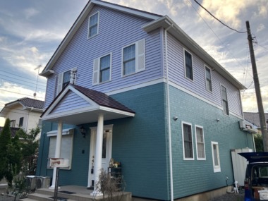 ラジカル塗料で個性的な配色が映える｜茨城県稲敷郡美浦村 外壁屋根塗装リフォーム