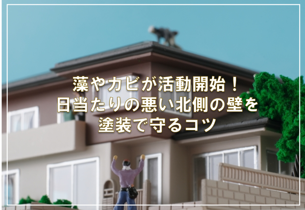 藻やカビが活動開始！日当たりの悪い北側の壁を塗装で守るコツ