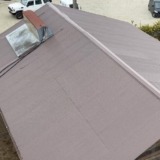 千葉県山武市S様邸　倉庫の屋根塗装の施行事例です