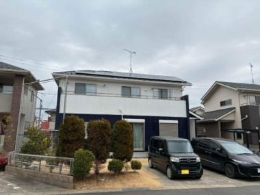 モダンなモノクロツートンカラーに一新！｜茨城県ひたちなか市外壁屋根塗装リフォーム