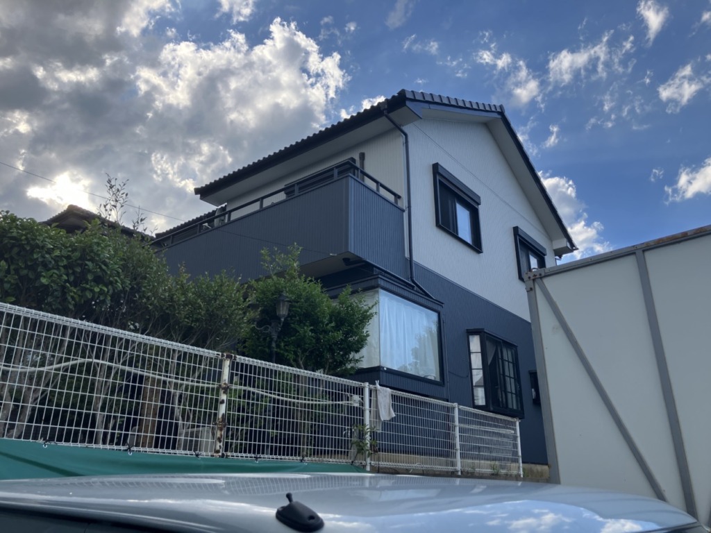 鹿嶋市で全面外壁張替と屋根塗装