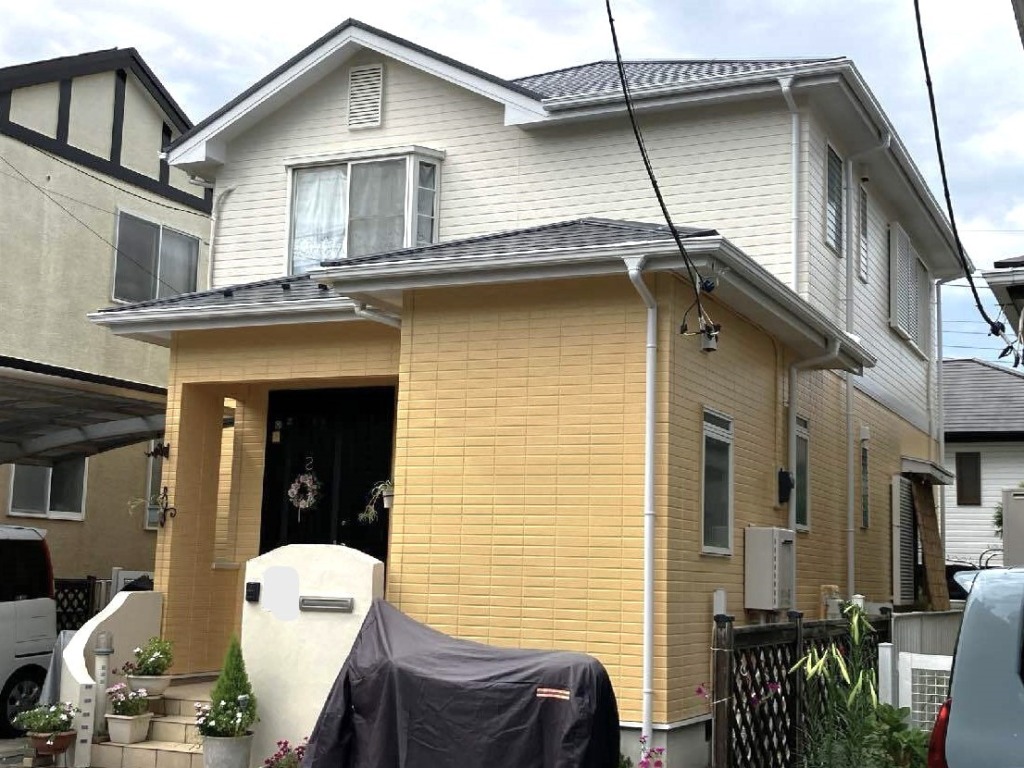千葉県千葉市T様邸　外壁屋根塗装等の施行事例です