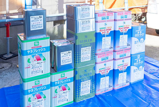 外壁塗装に使用する塗料