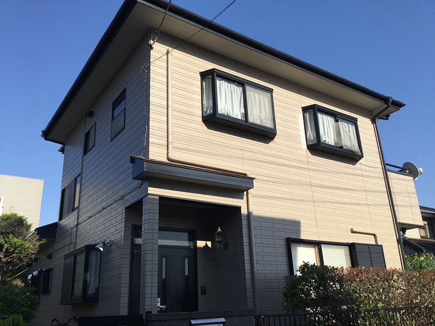 暖色系で明るい塗装