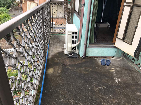 茨城県取手市バルコニー工事|ベランダからの雨漏りを解消