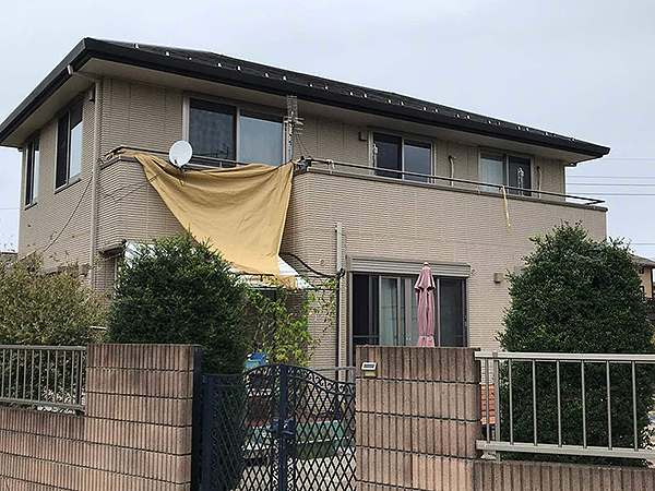 茨城県稲敷郡外壁屋根塗装|コウモリの侵入も解消