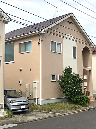茨城県牛久市外壁屋根塗装工事|5分艶でややマットな仕上げに