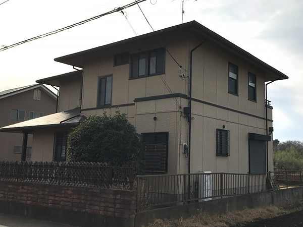 千葉県富里市外壁屋根塗装工事|雨樋の不具合も同時に修復