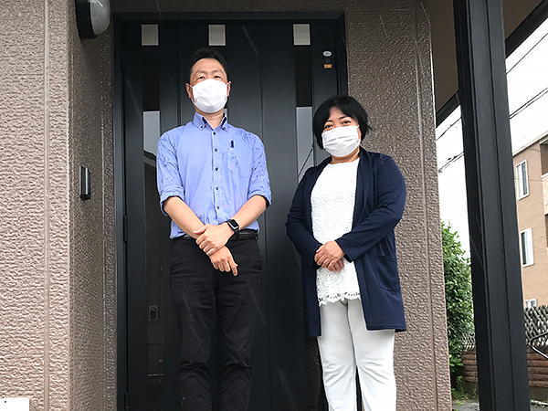 お客様との写真