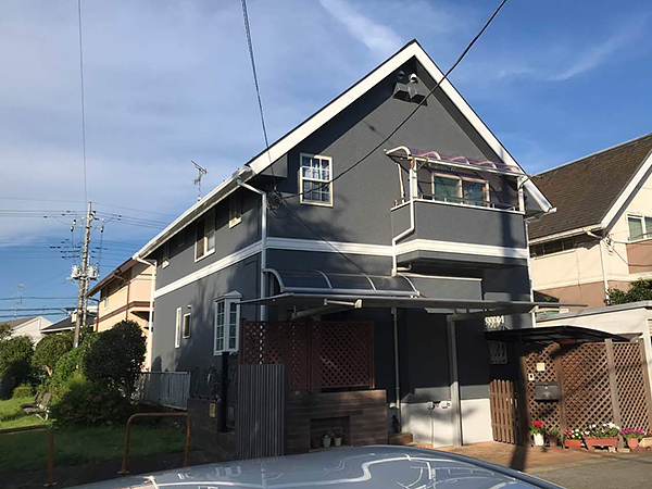千葉県成田市外壁屋根塗装｜クラックや滑落も修復して塗装