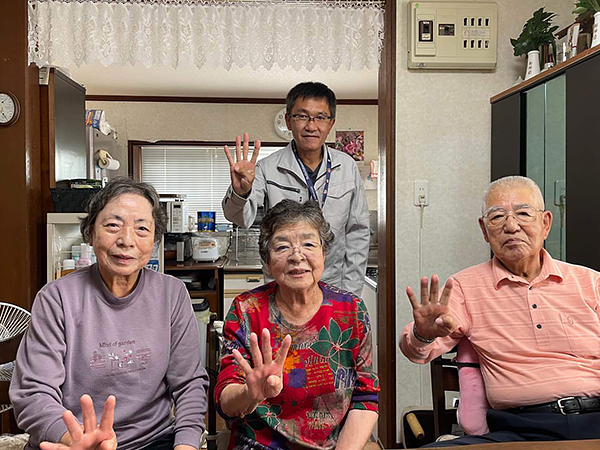 お客様との写真