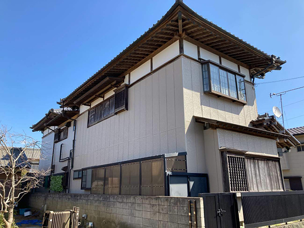 千葉県香取郡外壁塗装|漆喰壁の塗装も実施