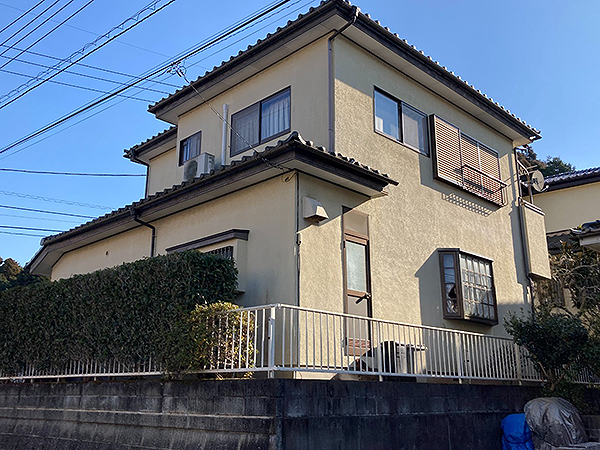 千葉県山武市外壁塗装｜既存色から印象を変更
