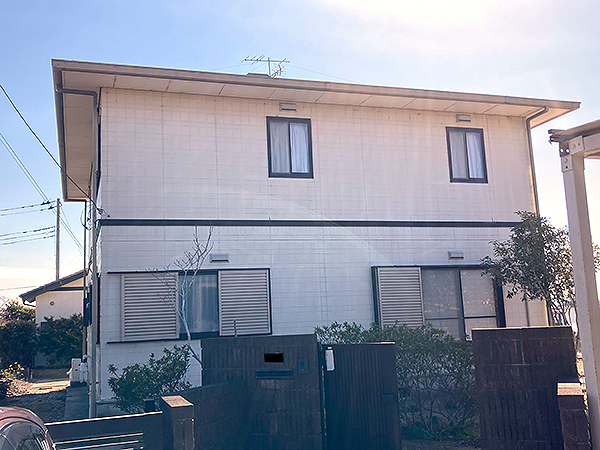 千葉県大網白里市外壁屋根塗装｜濃淡の差をつけた2色に