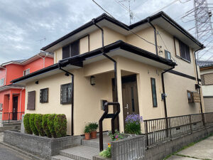 千葉県香取市外壁屋根塗装｜帯の色を変えてアクセントに